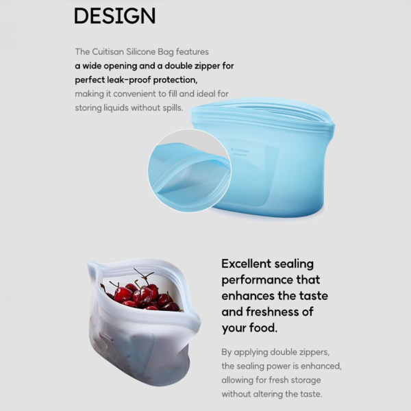 Cuitisan Reusable Silicone Bag Container - 1L