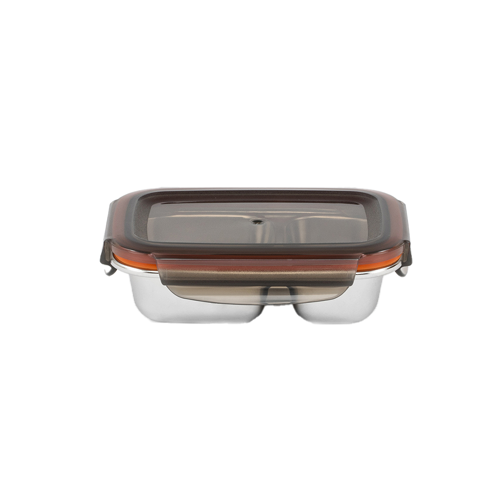 Cuitisan 2 Partition Rectangle No.3 Container - 700ml