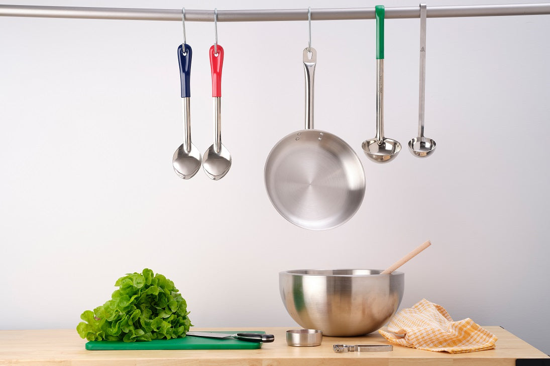 Chef Inox Stainless Steel Basting Spoon - Solid, 330mm