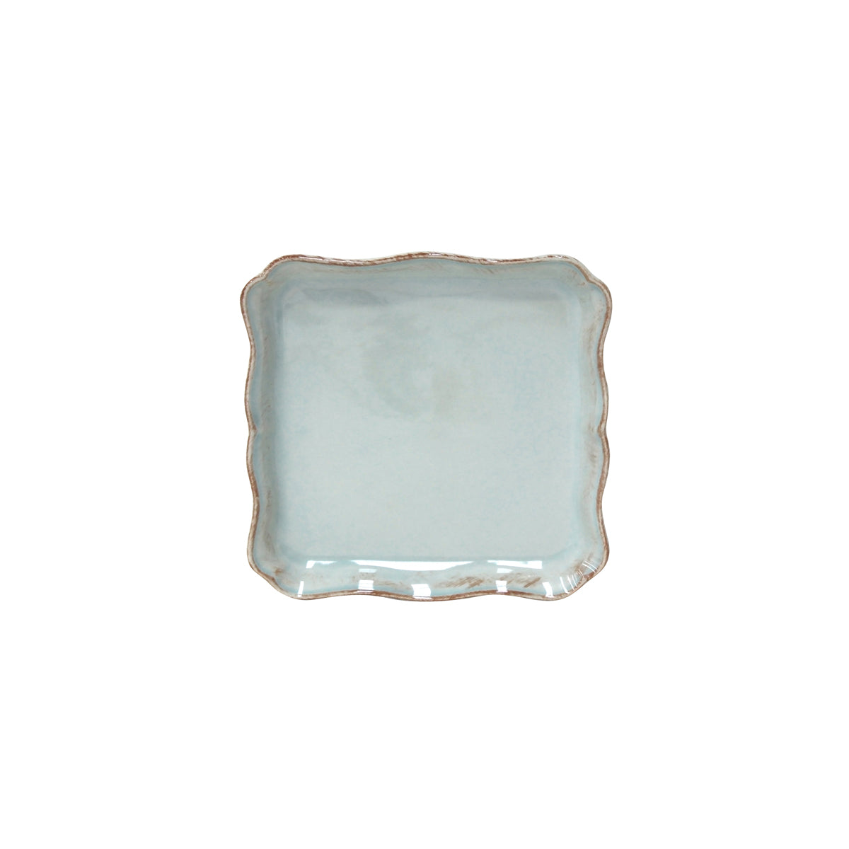 Costa Nova Alentejo Turquoise Square Plate - 210x207mm (Box of 2)