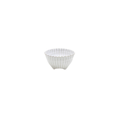 Costa Nova Aparte White Round Shell Footed Bowl - 142mm, 530ml (Box of 6)