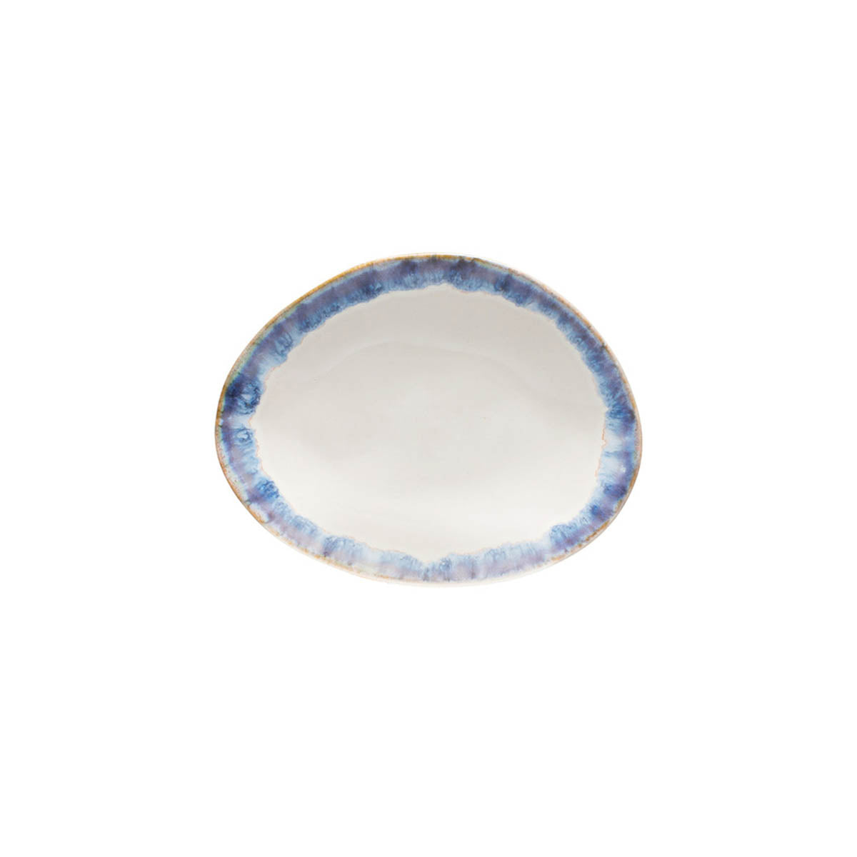 Costa Nova Brisa Ria Blue Oval Plate - 266x225mm (Box of 6)