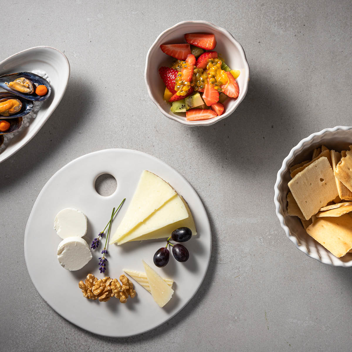 Costa Nova Aparte White Round Shell Bowl - 110mm, 250ml (Box of 6)