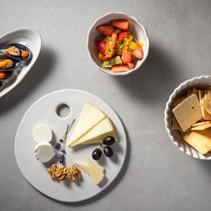 Costa Nova Aparte White Round Shell Bowl - 110mm, 250ml (Box of 6)