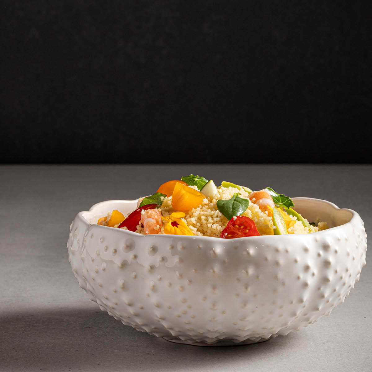 Costa Nova Aparte White Round Shell Bowl - 138mm, 520ml (Box of 6)