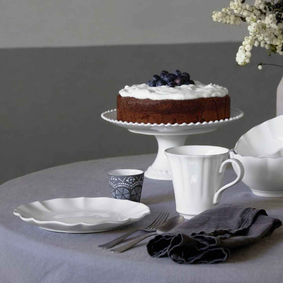 Costa Nova Rosa Branco Oval Platter - 400x288mm