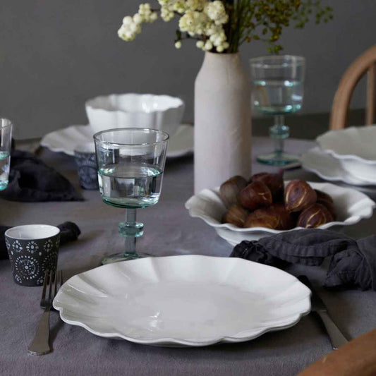 Costa Nova Rosa Branco Dinner Plate - 224mm (Box of 6)