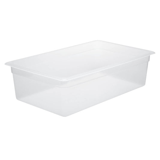 Chef Inox GN Polypropylene Storage Container  - GN 1/1 x 100mm, Clear