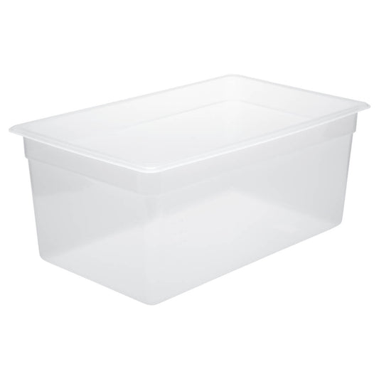 Chef Inox GN Polypropylene Storage Container - GN  1/1 x 200mm, Clear