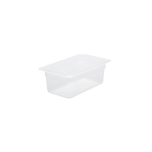 Chef Inox GN Polypropylene Storage Container - GN  1/4 x 100mm, Clear