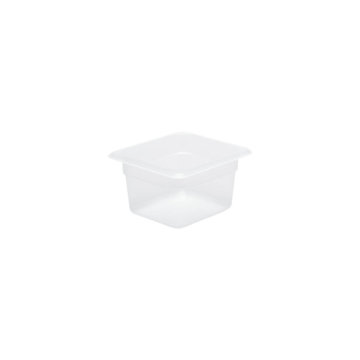 Chef Inox GN Polypropylene Storage Container - GN  1/6 x 100mm, Clear