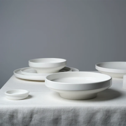 Tablekraft Core White Round Plate Walled Lip 270x26mm (Box of 3)