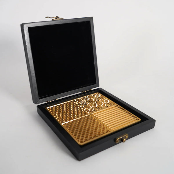 D-Still Brass Ice Stamp Plate Gift Box