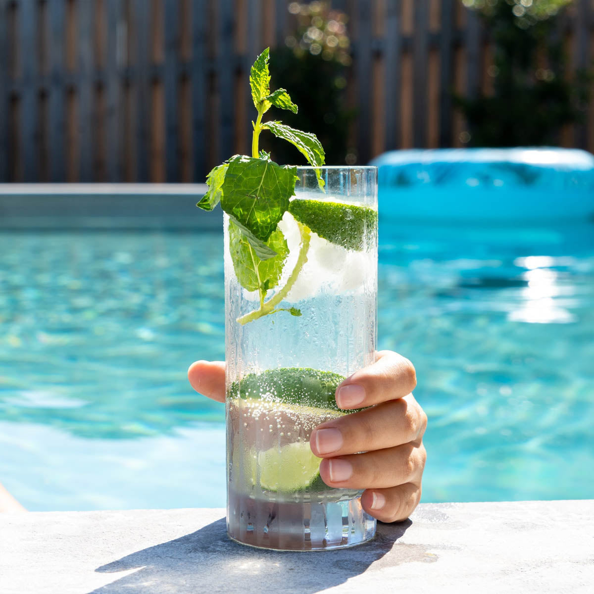 D-Still Bamboo Polycarbonate Highball - 350ml , Box of 4