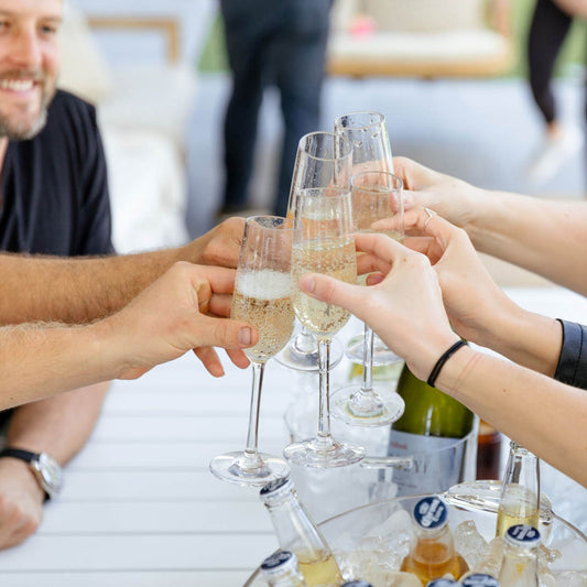 D-Still Bamboo Polycarbonate Champagne Flute - 130ml , Box of 4