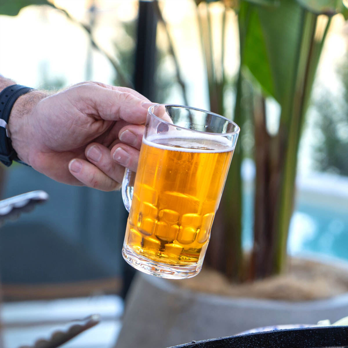 D-Still Essentials Polycarbonate Beer Mug - 405ml , Box of 4