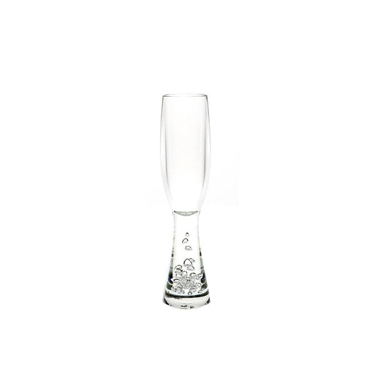 D-Still Polycarbonat Champagne Flute Bubble Base - 180ml , Box of 4