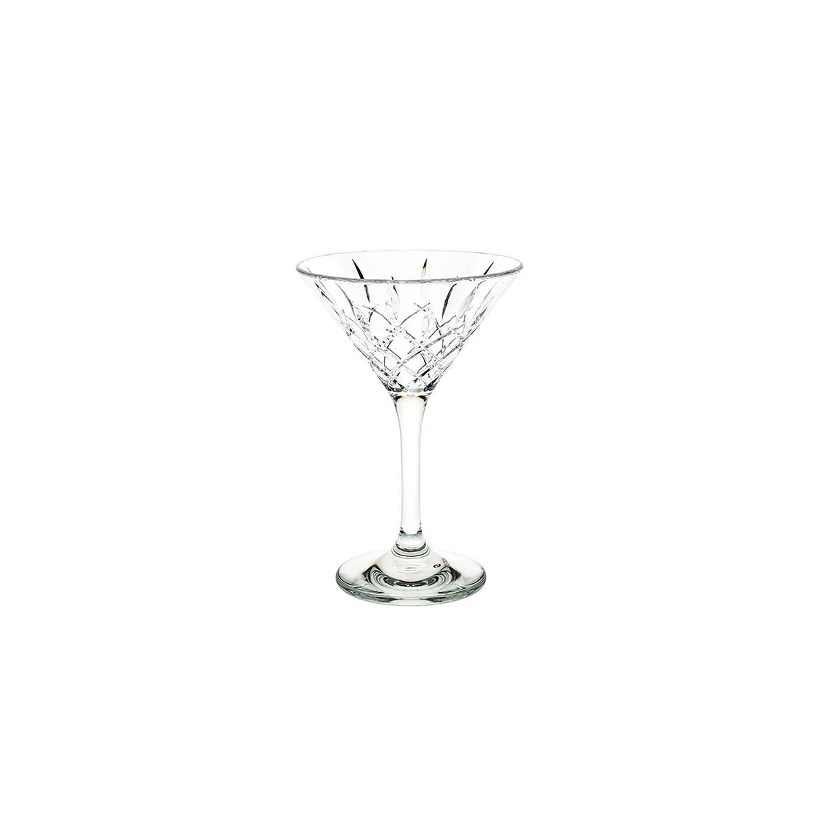 D-Still Polycarbonate Diamond Cut Martini - 235ml , Box of 4