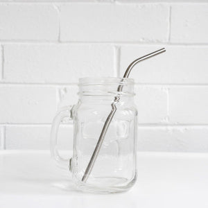 D-Still Long Bent Stainless Steel Straw - Box of 4