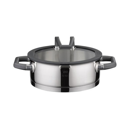 Elo "Black Pearl" Casserole with Glass Lid - 240mm