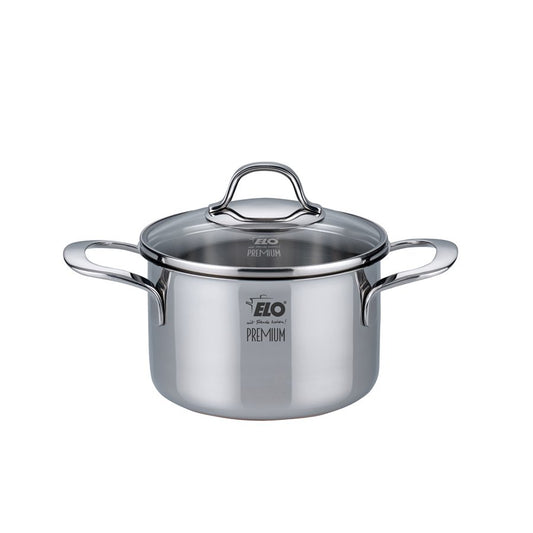 Elo "Silicano+" Casserole High with Glass Lid - 160mm