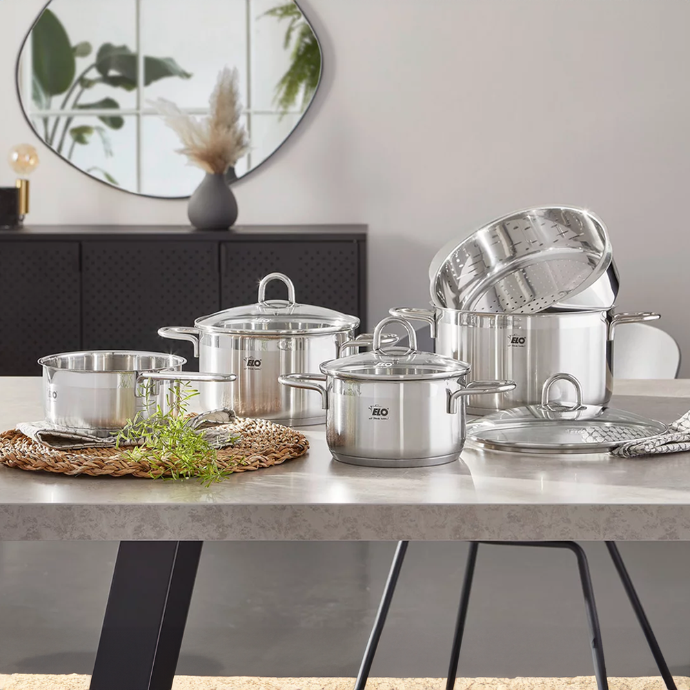Elo "Silicano+" Casserole High with Glass Lid - 200mm
