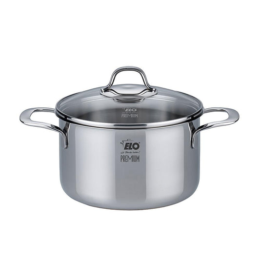 Elo "Silicano+" Casserole High with Glass Lid - 200mm