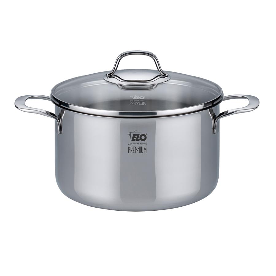 Elo "Silicano+" Casserole High with Glass Lid - 240mm