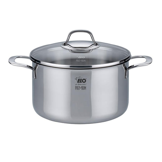 Elo "Silicano+" Casserole High with Glass Lid - 240mm