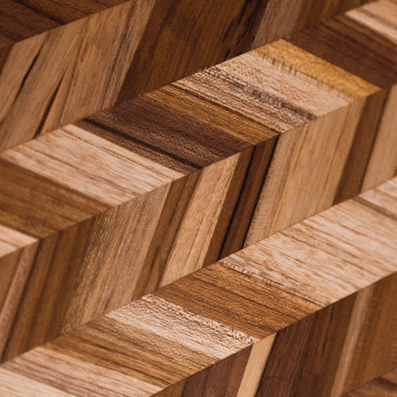 TeakHaus Teak Herringbone Cutting and Serving Board 36x26x2.5cm