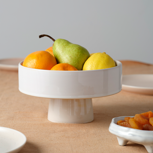 Tablekraft Urban Serve Pedestal Deep Plate - 200x115mm, White