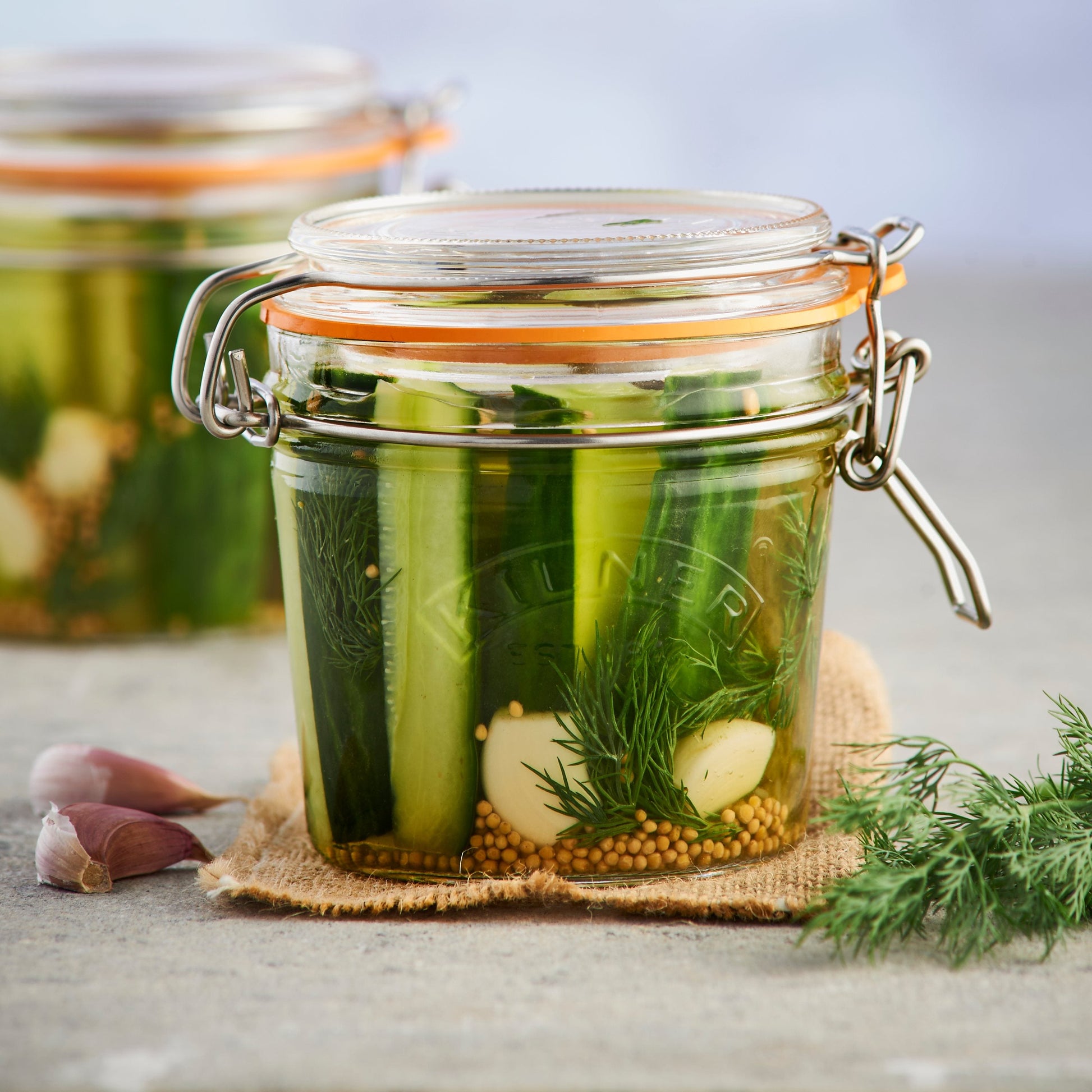 Clip Top Round Jar, 350ml