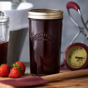 Pack of 6 Wide Mouth Preserve Jars, 500ml