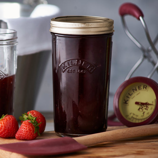 Pack of 6 Wide Mouth Preserve Jars, 500ml