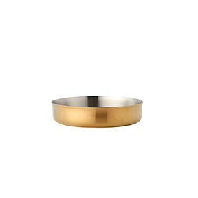 Chef Inox Miniature Brushed Brass Deep Pan - No Handle, 180mm