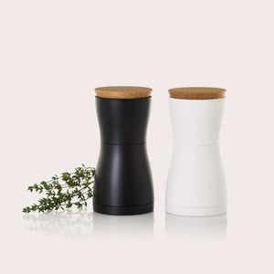 Twin salt and pepper mill set