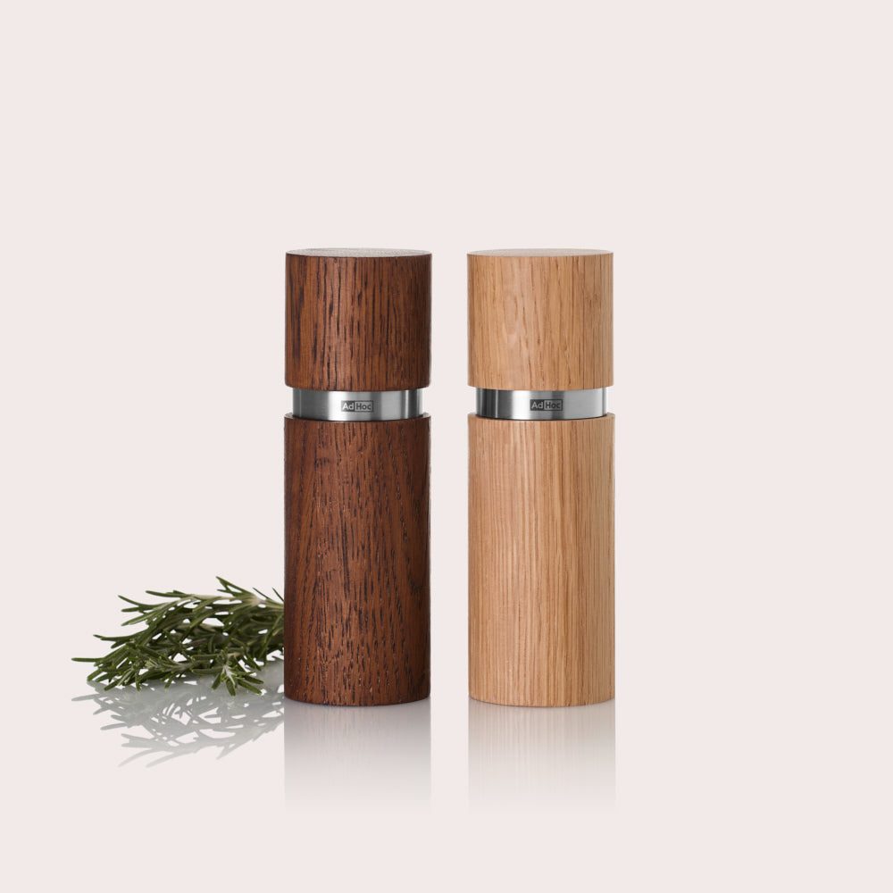 Textura Wood Salt & Pepper Mill Set - Set / 15cm