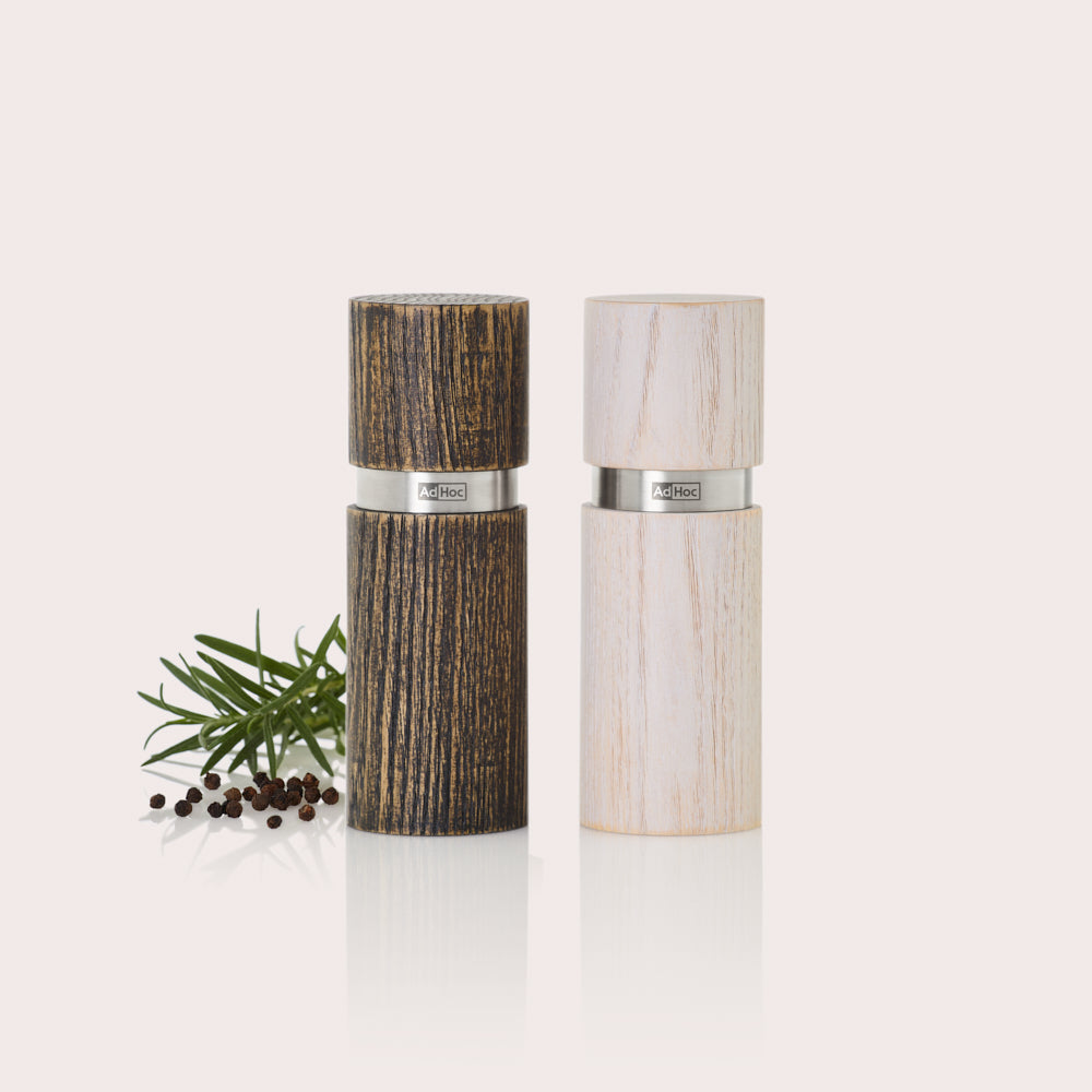 Textura Wood Salt & Pepper Mill Set - Set / 13cm