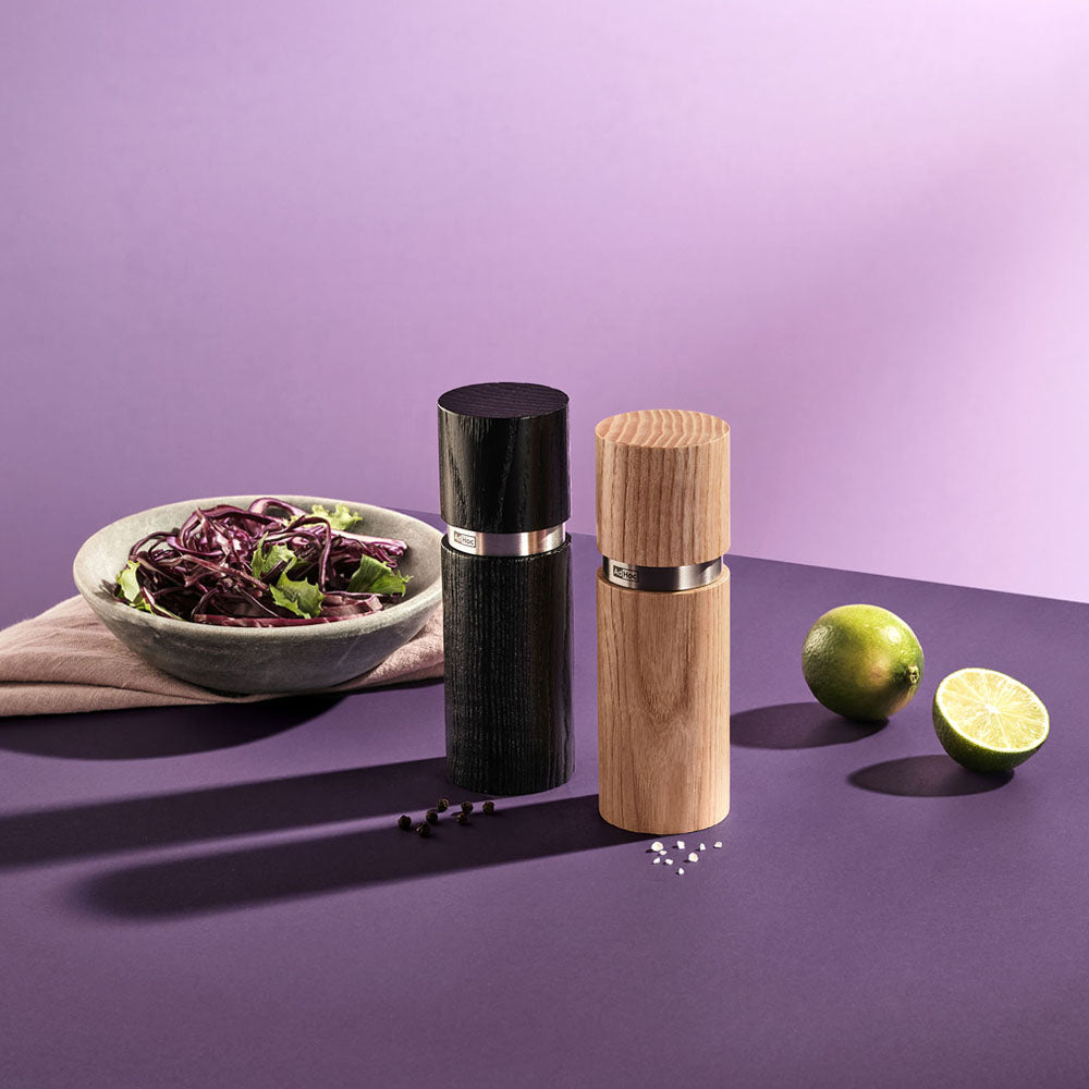 Textura Wood Salt & Pepper Mill Set - Set / 15cm