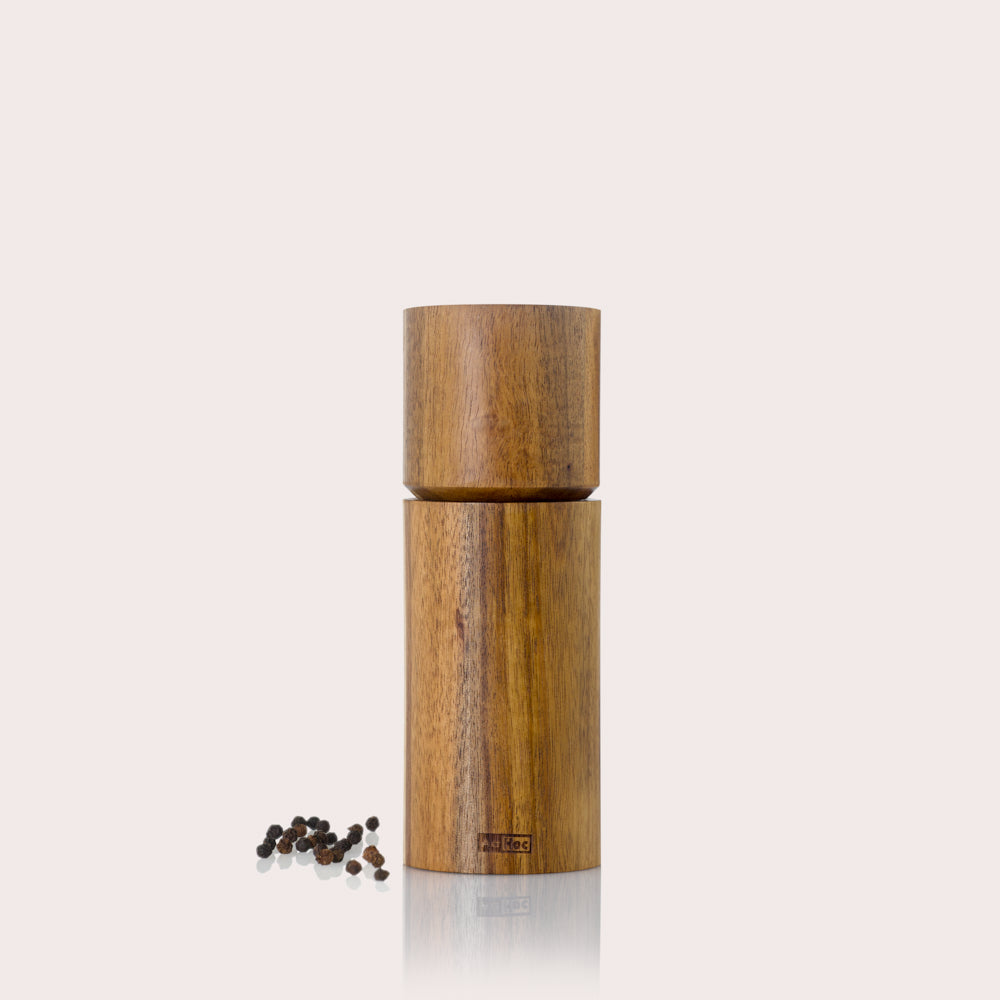 Acacia salt and pepper mill - 14cm