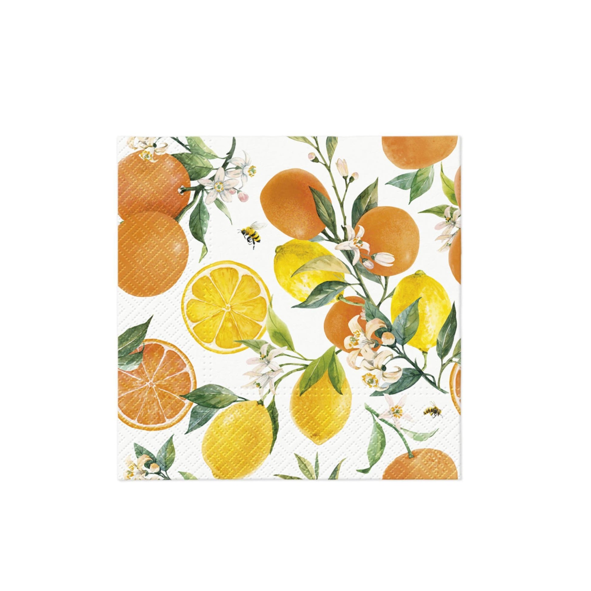 PAW Everyday 3ply Paper Napkin 20pk Citrus with Bees
