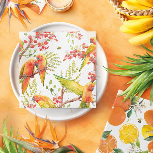 PAW Everyday 3ply Paper Napkin 20pk Citrus with Bees