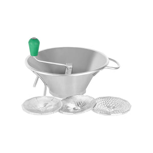 Paderno Food Mill Tin with 3 Blades (1.5/2.5/4mm) 310mm
