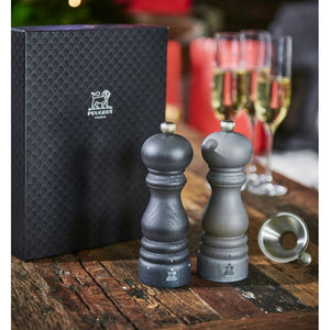 Paris Graphite Light u'Select Salt & Pepper Mill Duo with Stainless Steel Funnel, 18cm