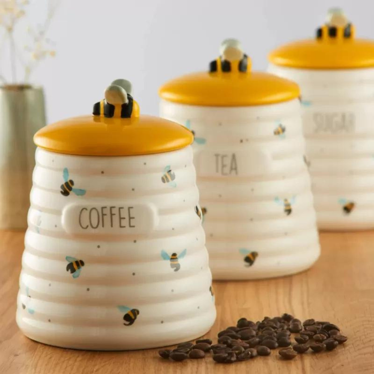 Price & Kensington Sweet Bee Storage Jar 15x12cm 700ml - Sugar