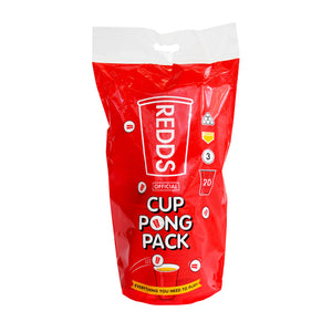 Redds Cup Pong Pack With 3 Ping Pong Balls, 425ml, Pack of 20