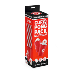 Redds Paper Cup Pong Pack With Ping Pong Balls - 425ml, Pack of 20