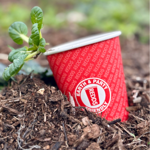 Redds Mini Paper Cup - Home Compostable, 285ml, Pack of 15