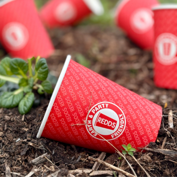 Redds Mini Paper Cup - Home Compostable, 285ml, Pack of 15