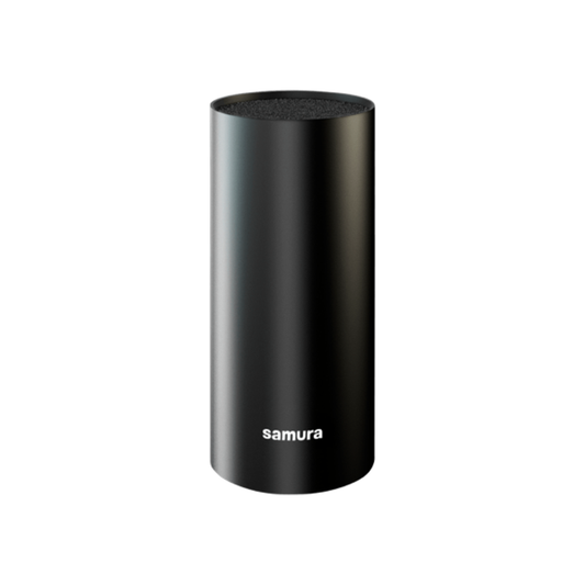 Samura Brush Block for Knives with Soft Touch Coating - Black - Kitchenly
